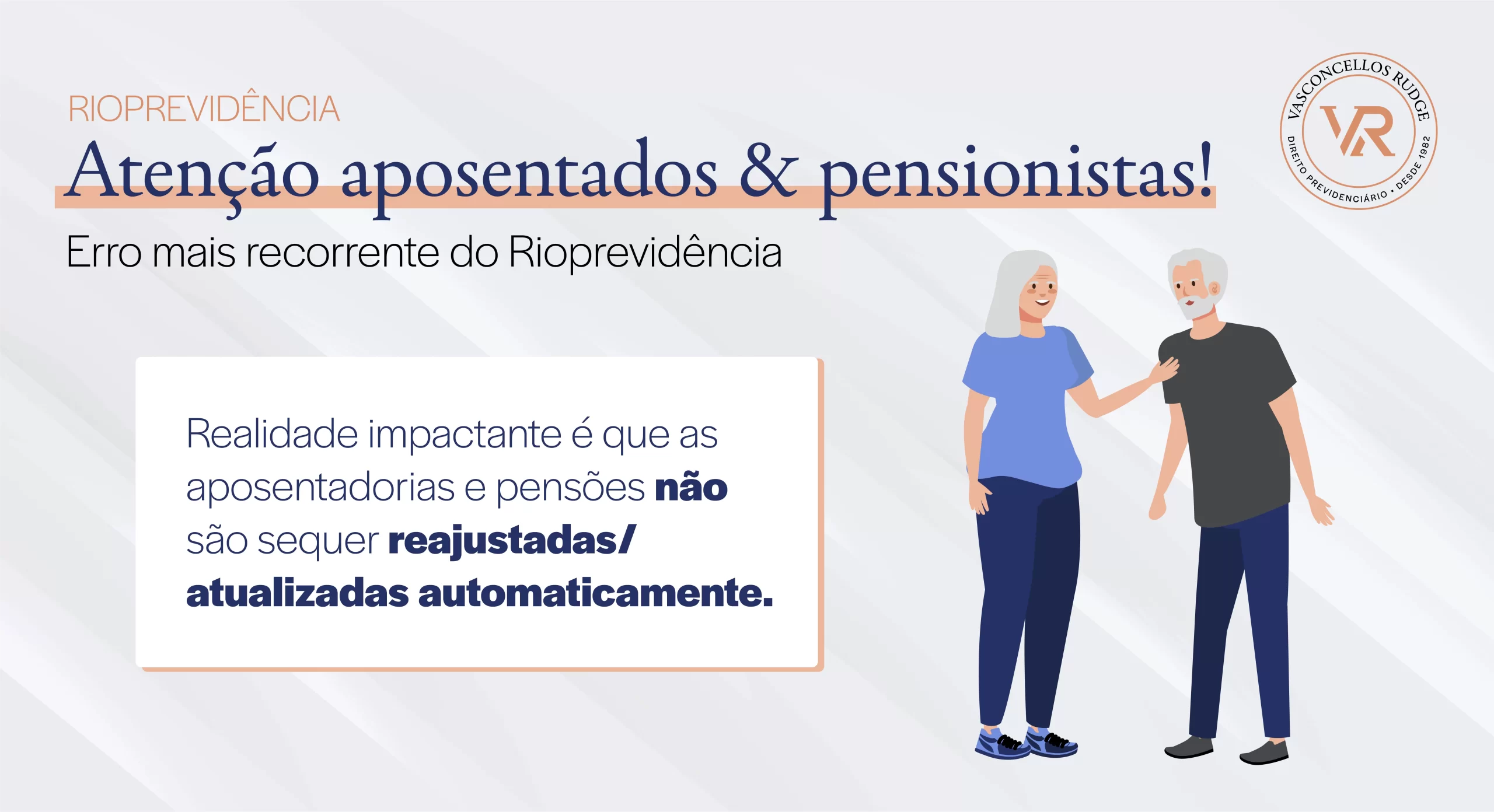 RioPrevidência: Atenção aposentados e pensionistas da RioPrevidência: Erro mais recorrente. Realidade impactante é que as aposentadorias e pensões não são sequer reajustadas/atualizadas automaticamente